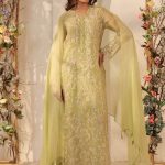 Green Heavy Jaal Kurta Set