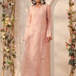 Light Pink Heavy Jaal Scallop Kurta