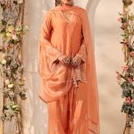 Orange Heavy Short Kurta Set
