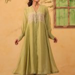 Green Jacket Style Kurta Set