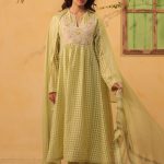Green Panelled Kalidar Set