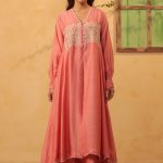 Pink Jacket Style Kurta Set