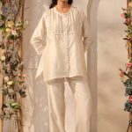 Ivory Pintuck Co-ord Set