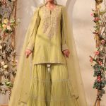 Green Sharara Set