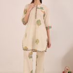 Cream Playful Motif Co-ord Set