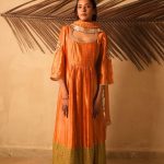Mango Yellow Embroidered Kurta Set