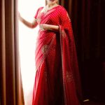 Bandhani Lotus Mandala Saree