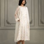 Ivory Embroidered Jacket Dress