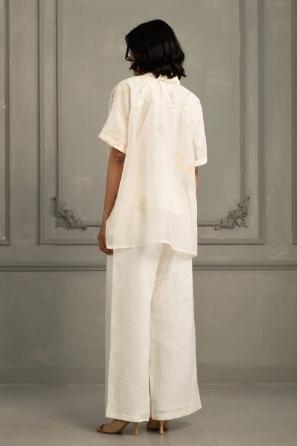 Ivory Embroidered Co-ord set