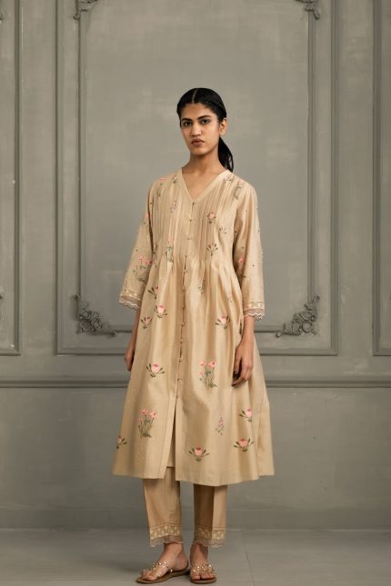 Beige tunic set