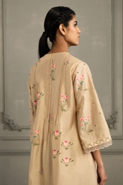 Beige tunic set