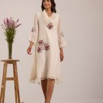 Off white Floral Dress