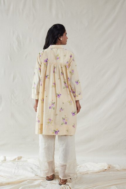 HAND WOVEN COTTON SILK DRESS