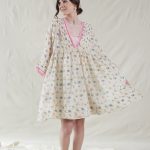HAND WOVEN COTTON SILK DRESS