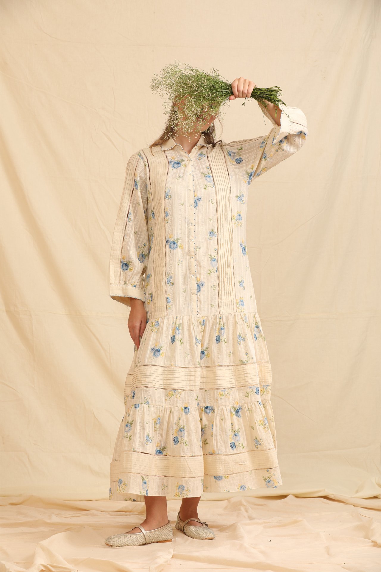 HAND WOVEN COTTON SILK DRESS 1 HAND WOVEN COTTON SILK DRESS