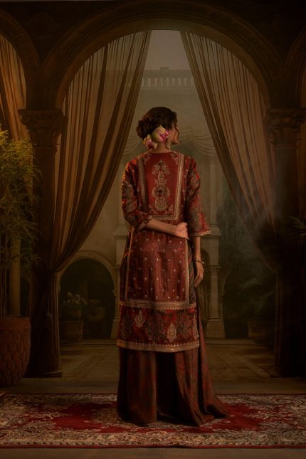 RED KURTA SET