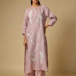 Pink Linen Tunic Set