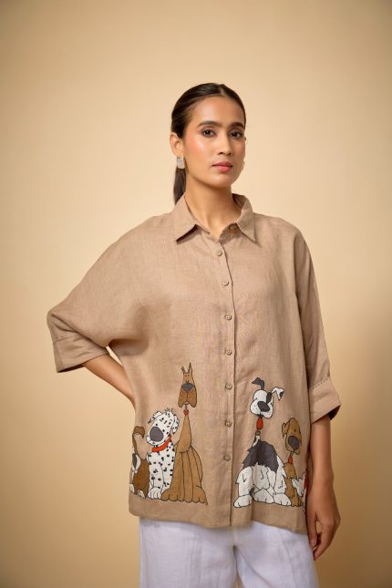 Khaki Doodle Shirt