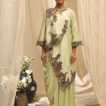 Mint Green Asymetric Jacket Set