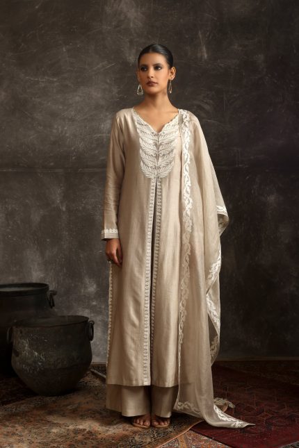 Oyester Grey Kurta Set