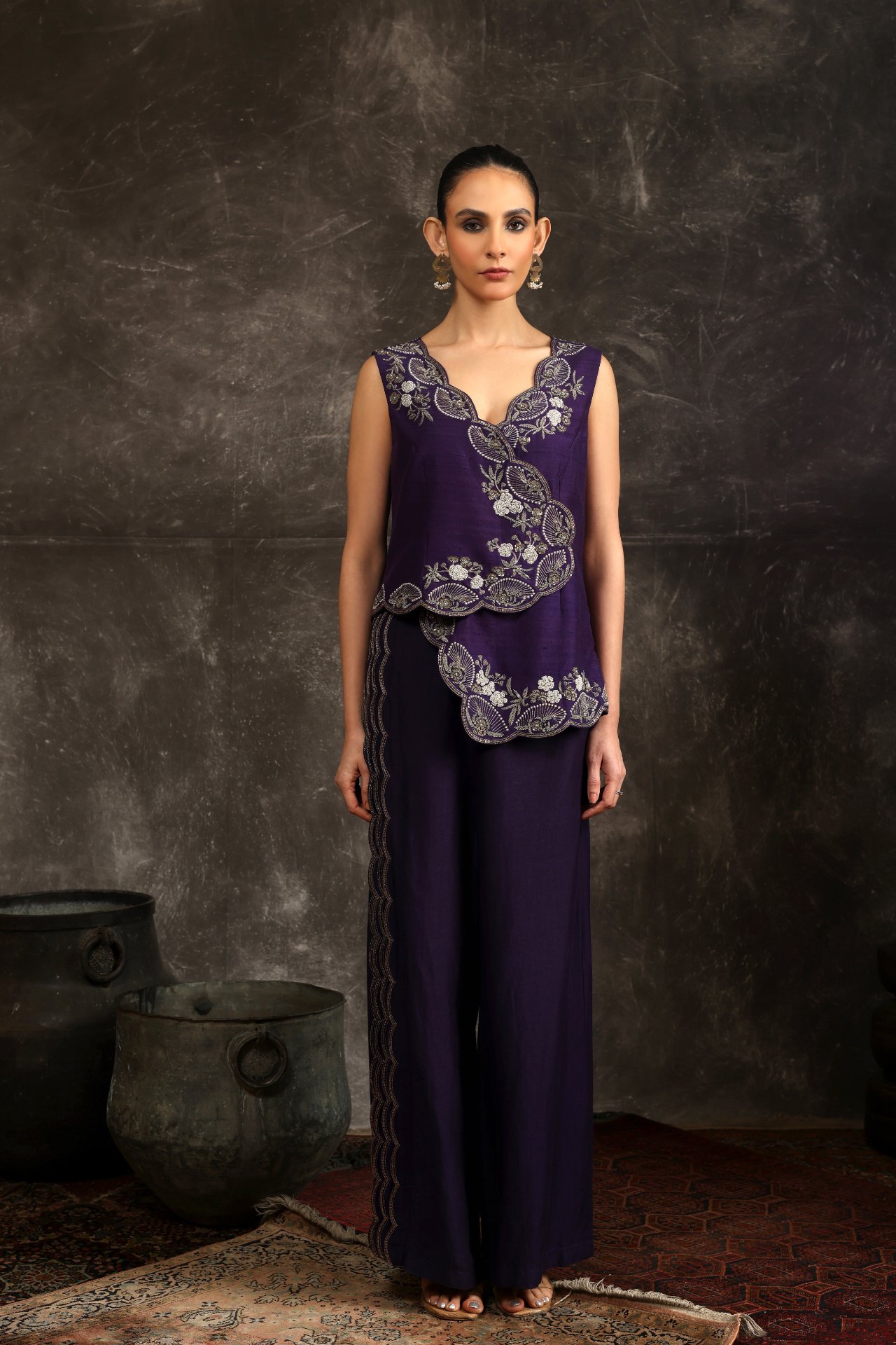 Purple Angrakha Set