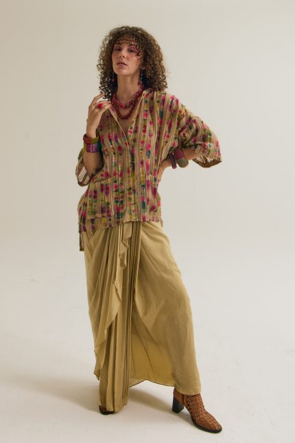 OLIVE GREEN NARGIS SHIRT