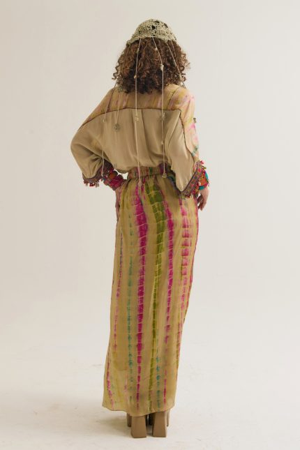 OLIVE GREEN ALICIA SHIRT AND DAHLIA SKIRT SET