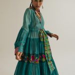 TEAL BLUE WISTERIA
 DRESS