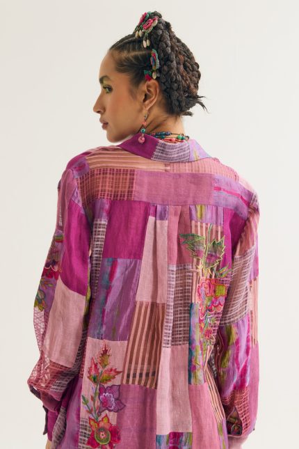 LAVENDER PAAKO
 PATCHWORK
 SHIRT