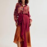 FUSCIA & ORANGE VINCA SKIRT