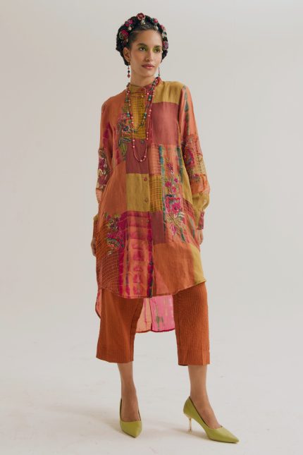 RUST SHRUBROSE
 COTTON
 PANTS