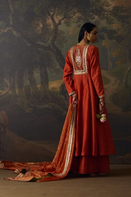 Rust Kalidar Angrakha Set