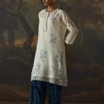 Off-white Bhandej inspired Kurta Set