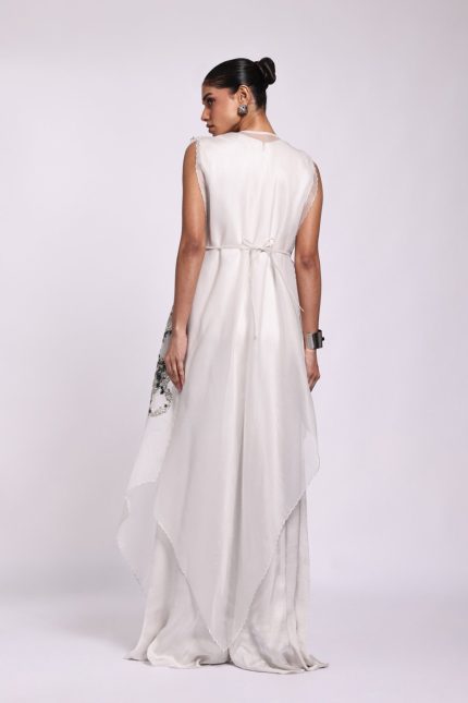 Grey Brocade jumpsuit