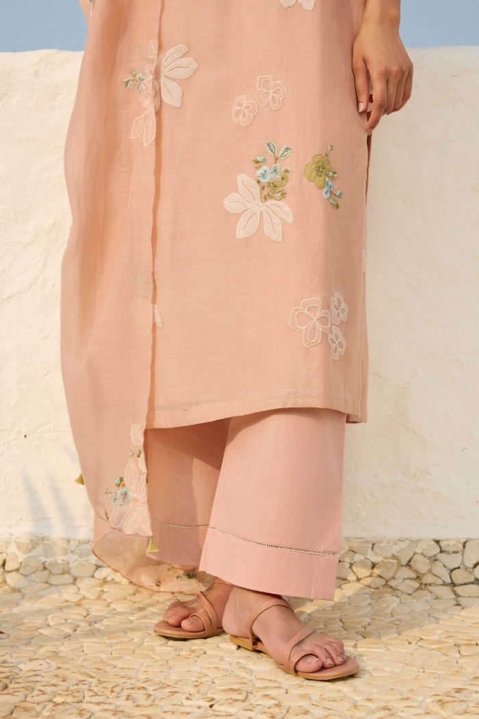 Blossom Applique Kurta Set