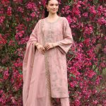PINK VRINDA DORI KURTA SET
