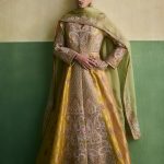 Green Layered Anarkali Set