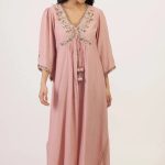 Baby Pink Yoke Embroidered Kurta