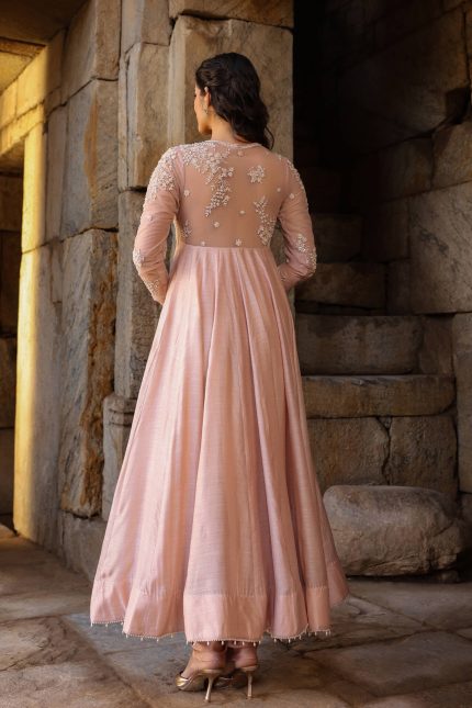 Light Pink Applique Kalidar Set