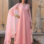 Pink Butti Kurta Set