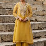 Yellow Heavy Pheran Kurta Set