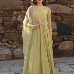 Green Koti Anarkali Set