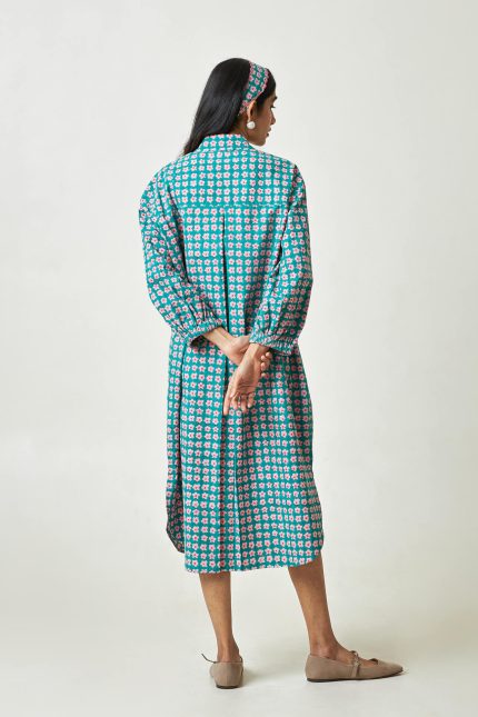 Shoreline Block Printed Dress