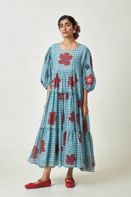 Seabreeze Block Printed Dress