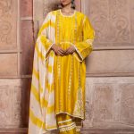 Yellow Applique Kurta Set