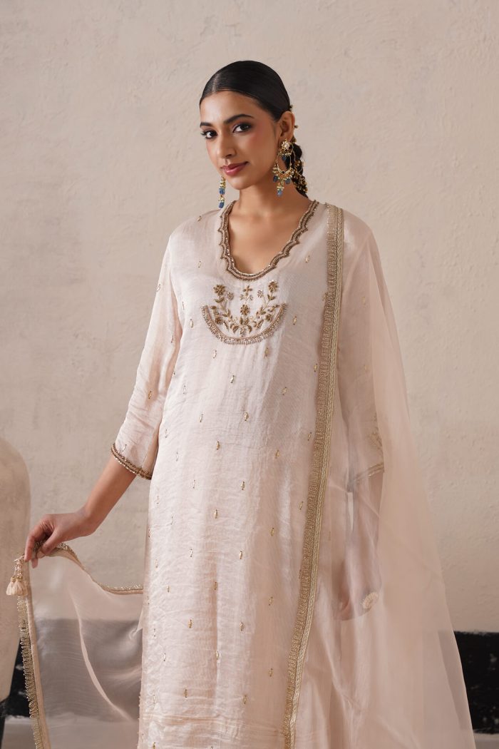 Ivory Straight Kurta Set