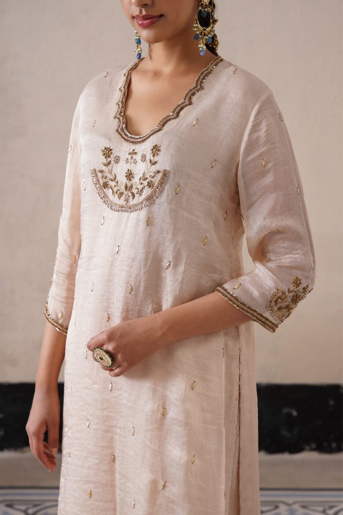 Ivory Straight Kurta Set