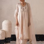Ivory Gathered Kurta Set