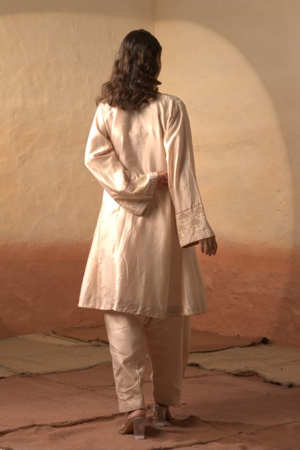 Dusty Pink Jaali Tunic Set