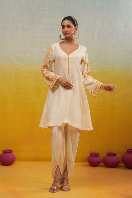 White Jaali Salwar Set